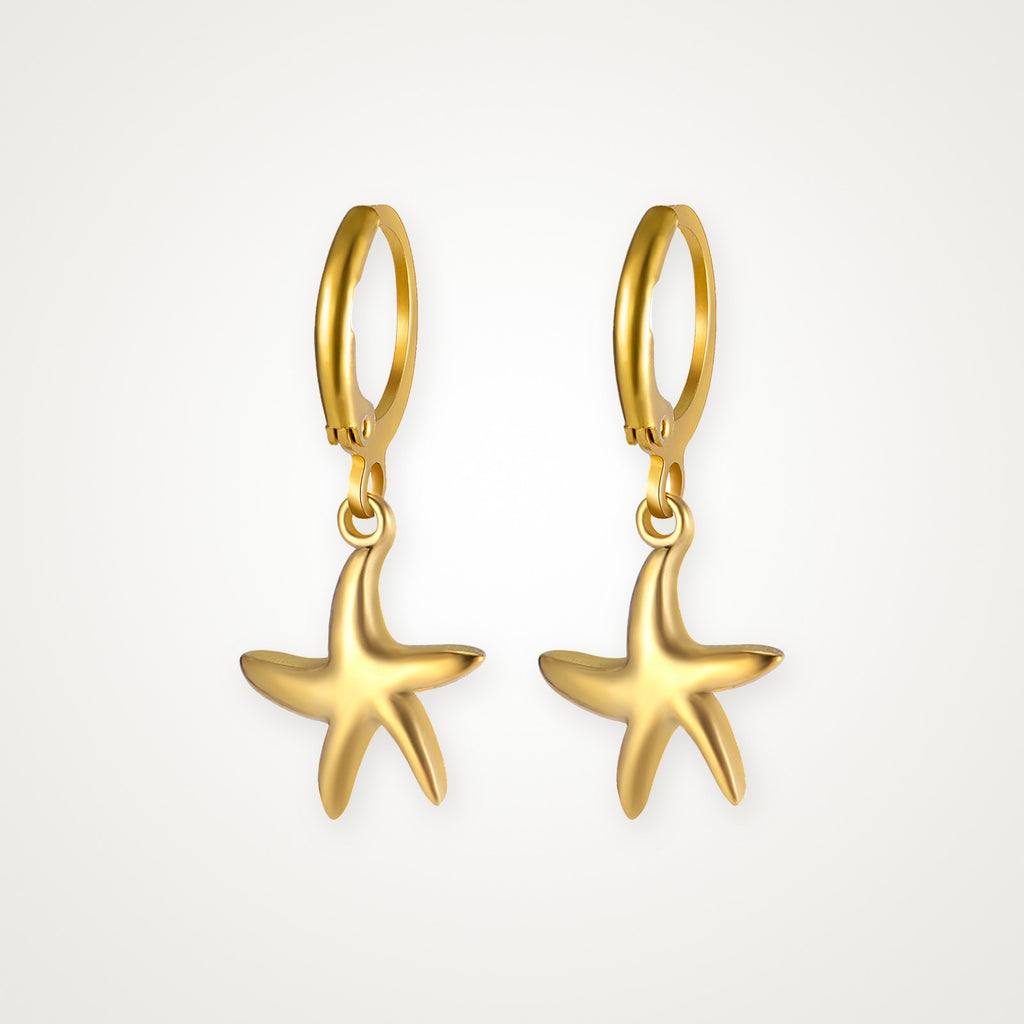 Aretes Estrella de mar dorados