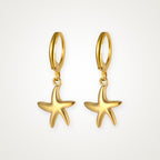 Aretes Estrella de mar dorados