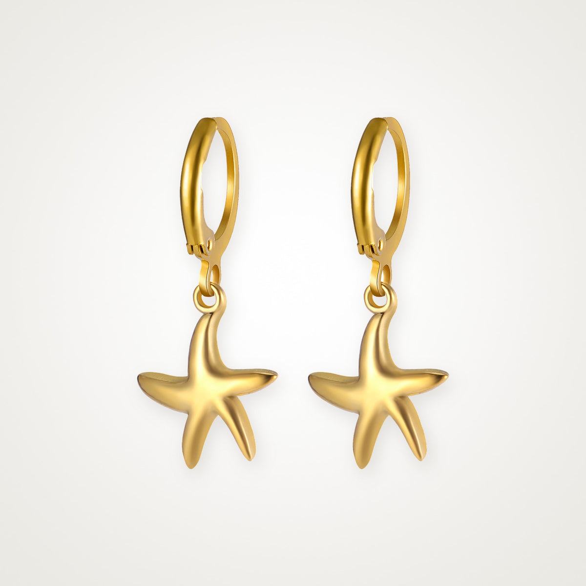 Aretes Estrella de mar dorados