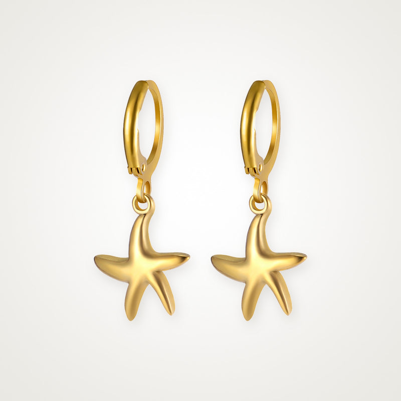 Aretes Estrella de mar dorados