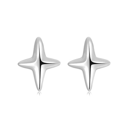 Aretes Estrella de Zirconia en Plateado o Dorado