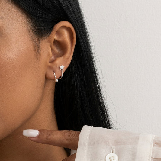 Aretes Estrella en Espiral