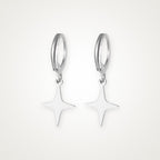 Aretes Estrella plateados