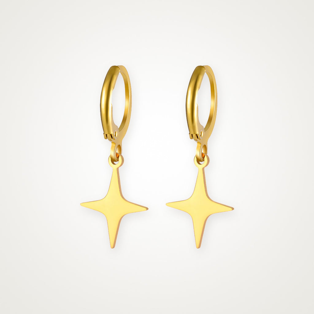 Aretes Estrella dorados