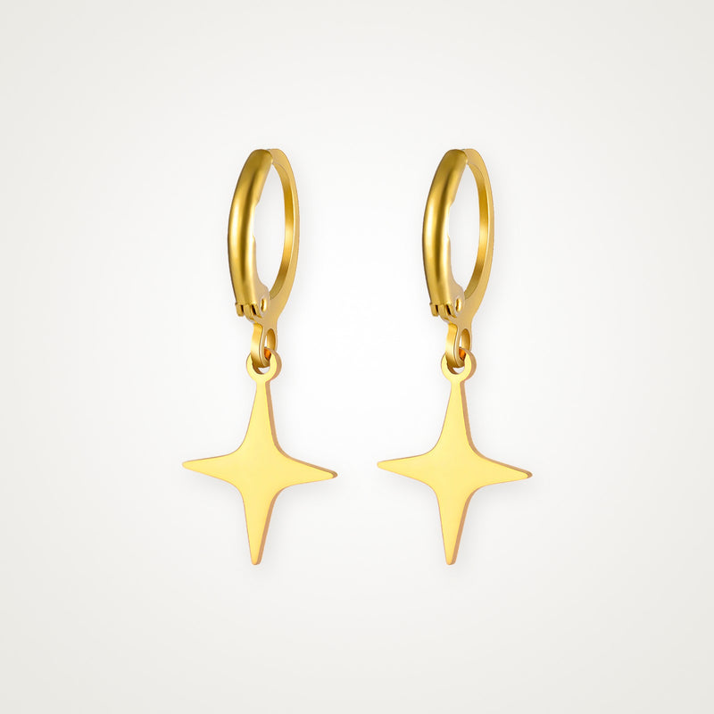 Aretes Estrella dorados
