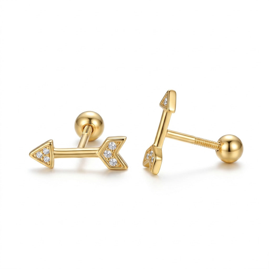 Aretes Flecha de Rosca