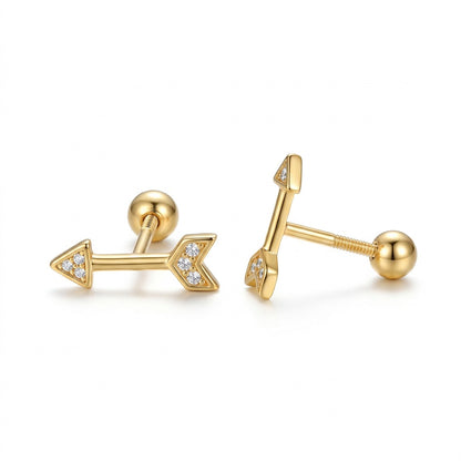 Aretes Flecha de Rosca