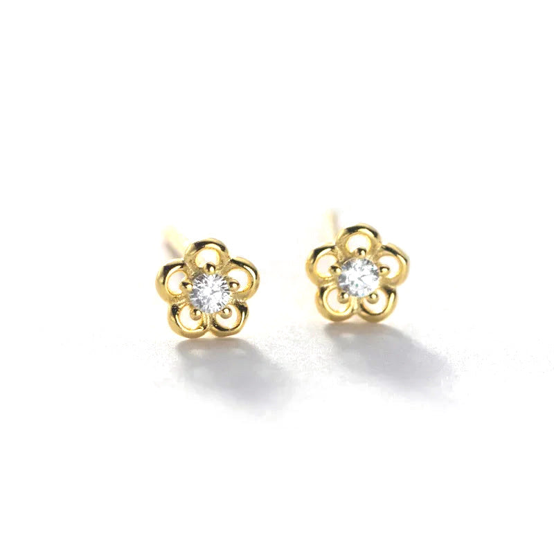 Aretes Flor Calada