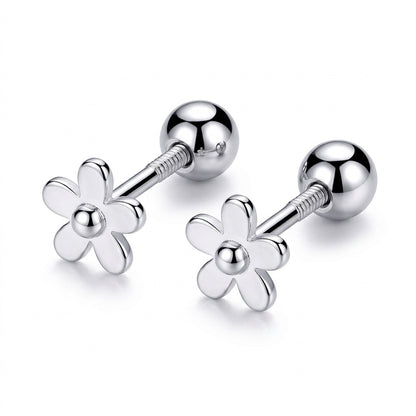 Aretes Flor con Esferas