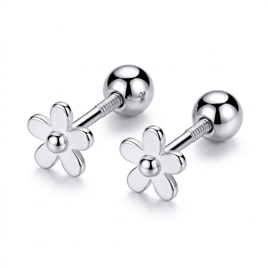 Aretes Flor con Esferas