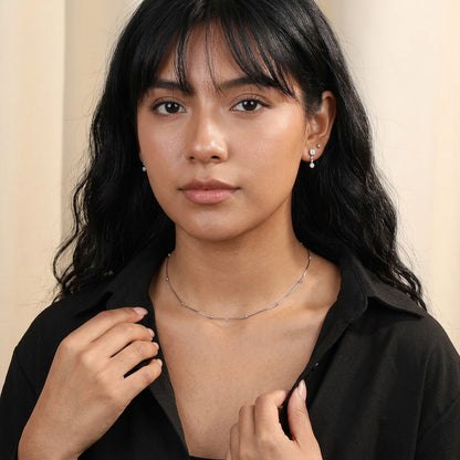 Aretes Flor con Zirconias en Cuatro Estilos