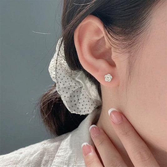 Aretes Flor de Camelia