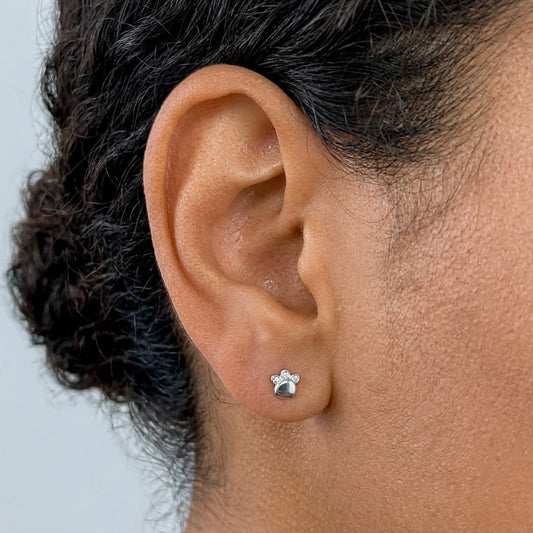 Aretes Flor o Engaste de Garras