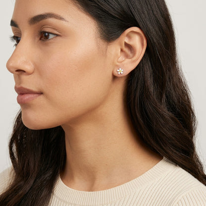 Aretes Flor y Hojas