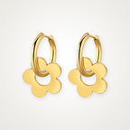 Aretes Flor dorados