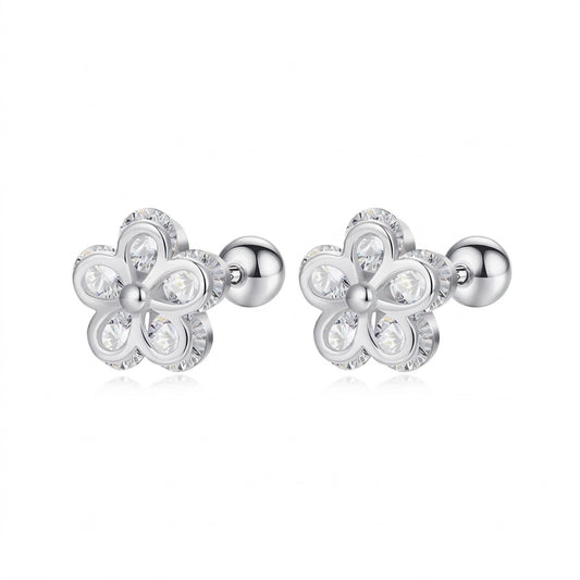 Aretes Florecita con Zirconias