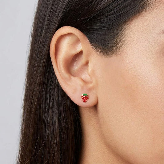 Aretes Fresa Coqueta