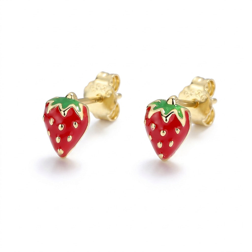 Aretes Fresa Coqueta