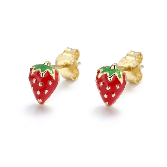Aretes Fresa Coqueta