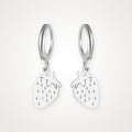 Aretes Fresita plateados
