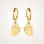 Aretes Fresita dorados