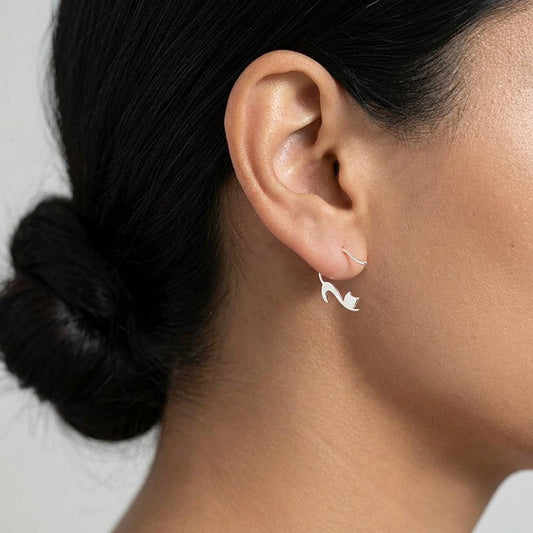 Aretes Gatito Asimétricos