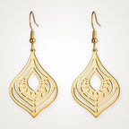 Aretes Gota en capas dorados
