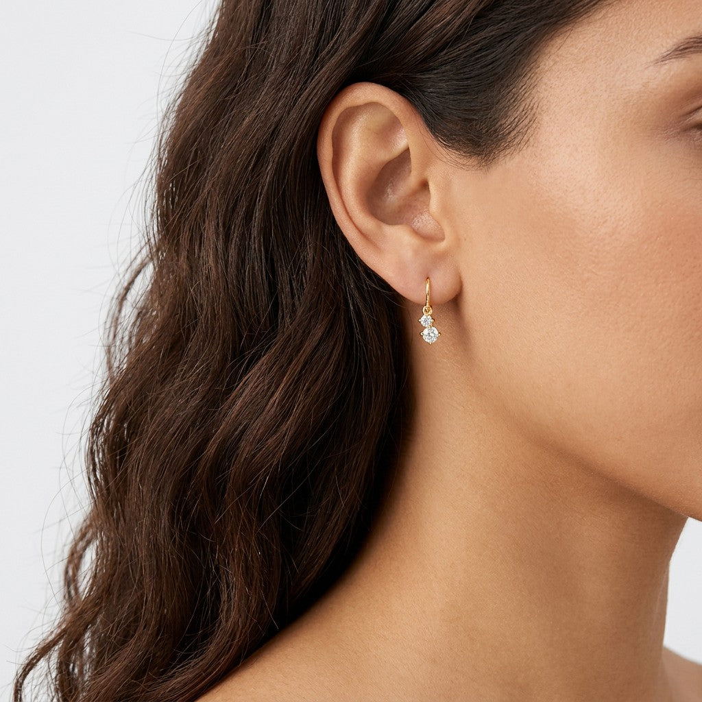 Aretes Góticos con Zirconias