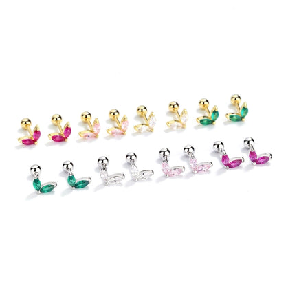Aretes Hoja Brillante
