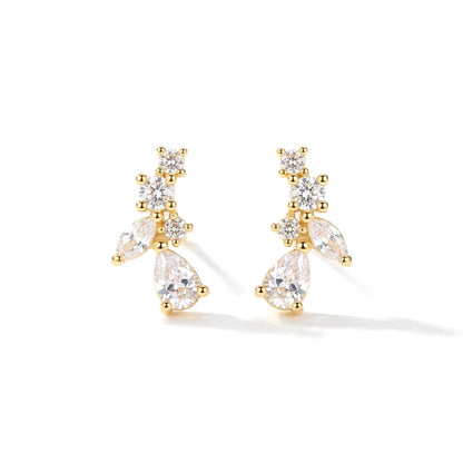 Aretes Hojas Brillantes