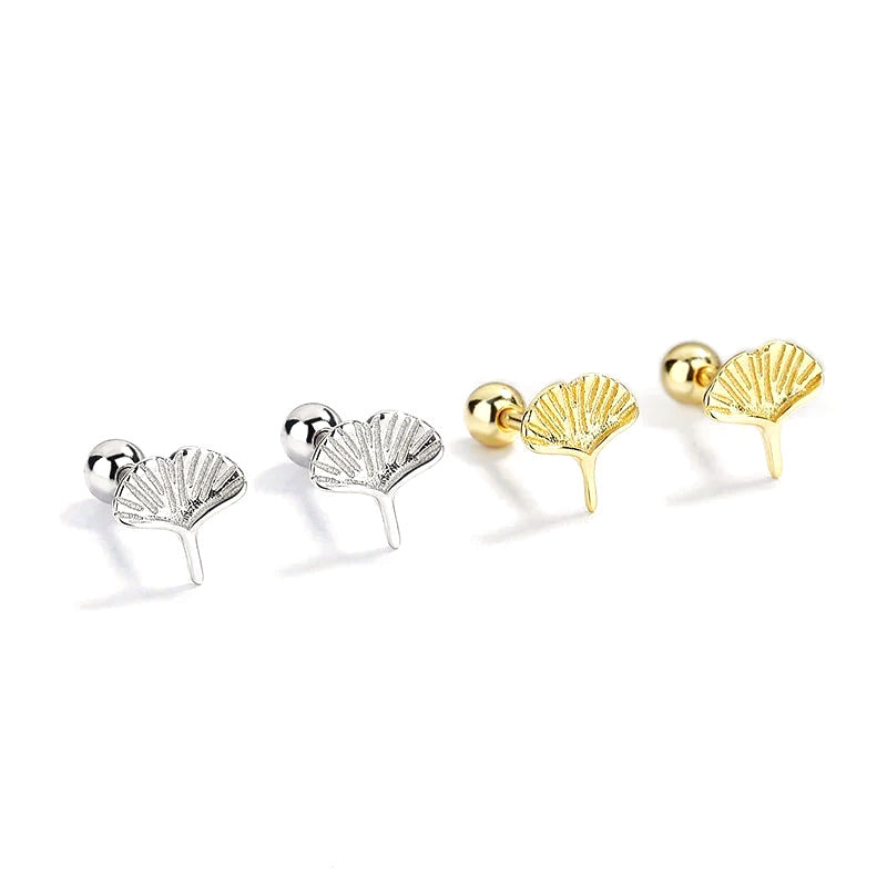 Aretes Hojas de Ginkgo y Maple