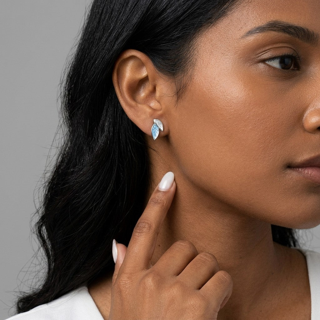 Aretes Hojas Delicadas