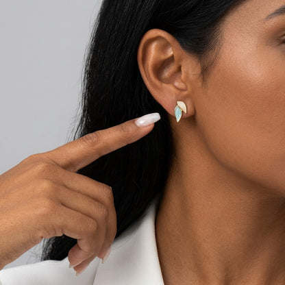 Aretes Hojas Delicadas