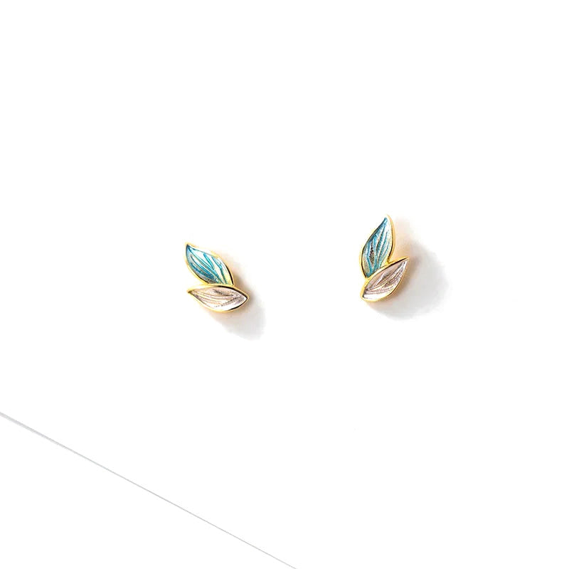 Aretes Hojas Delicadas