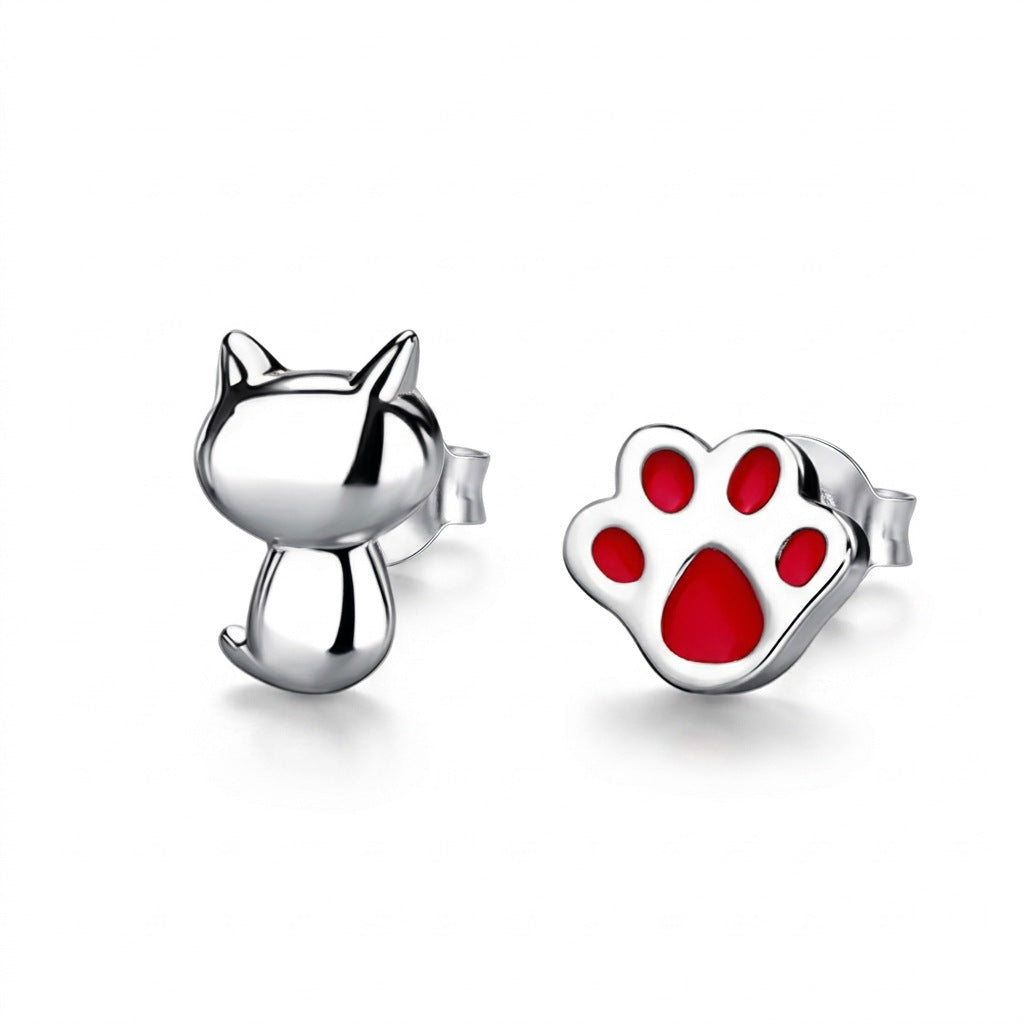 Aretes Huellita de Gato