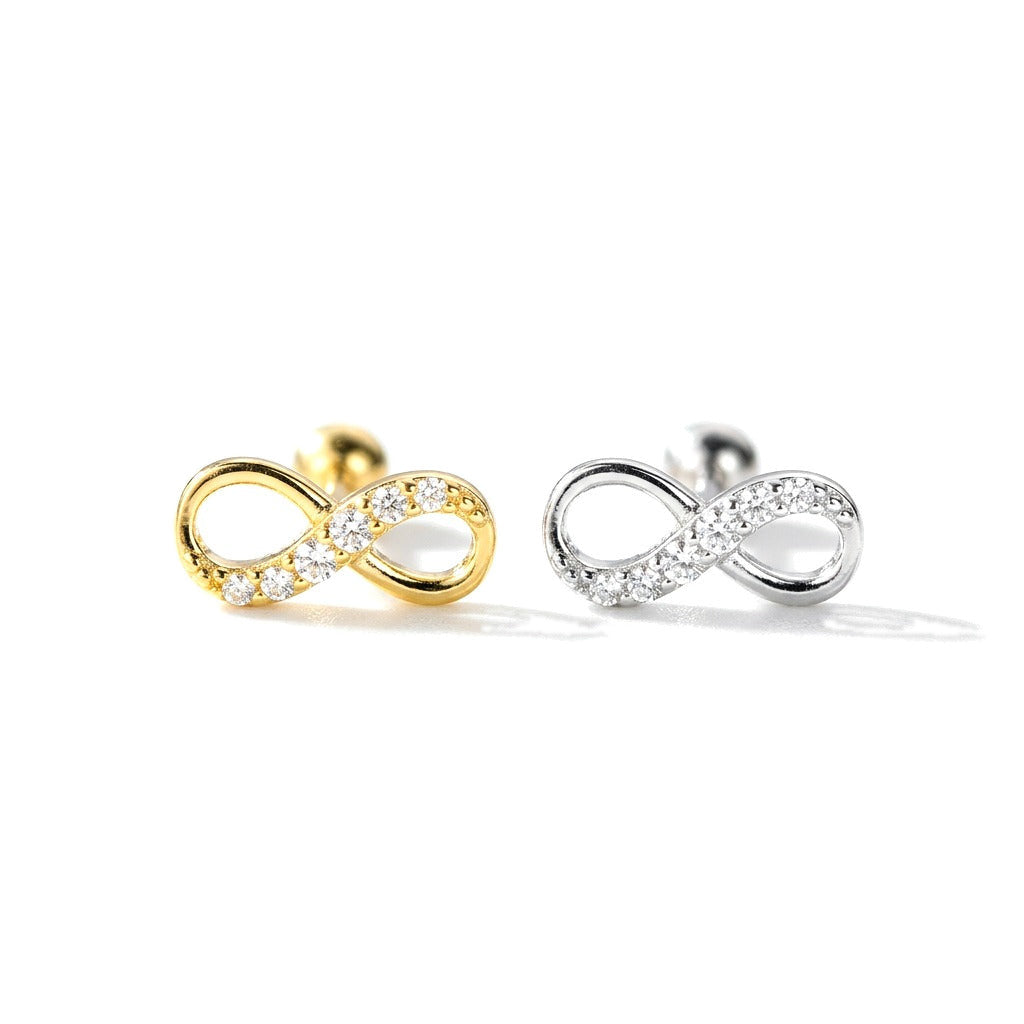 Aretes Infinito con Zirconias