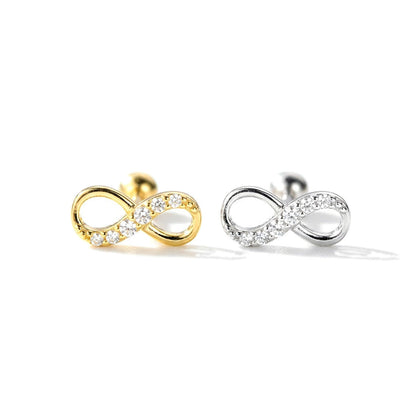 Aretes Infinito con Zirconias