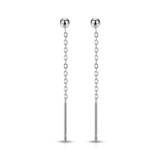 Aretes Largos de Cadena Fina