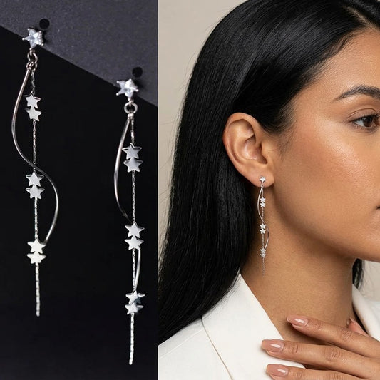 Aretes Largos Ondas y Estrellas