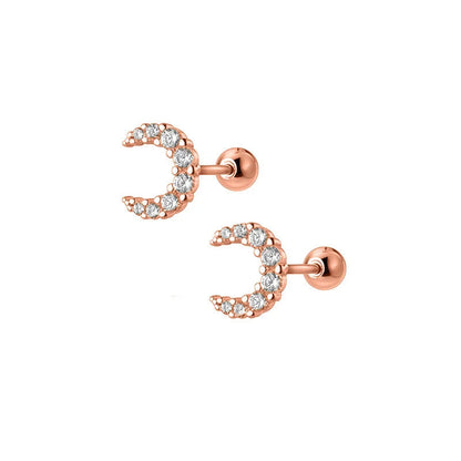 Aretes Luna Brillante