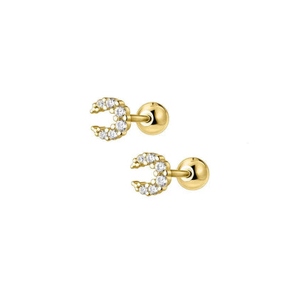 Aretes Luna Brillante
