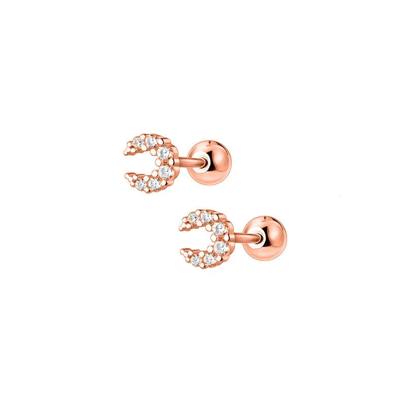 Aretes Luna Brillante