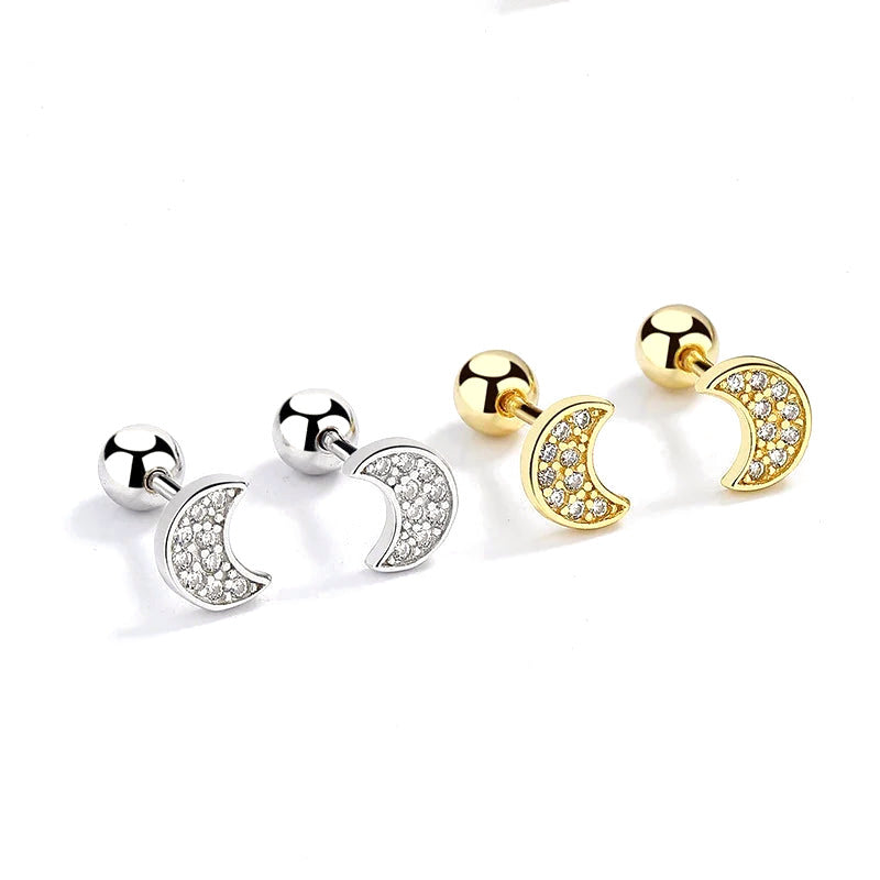 Aretes Luna de Rosca