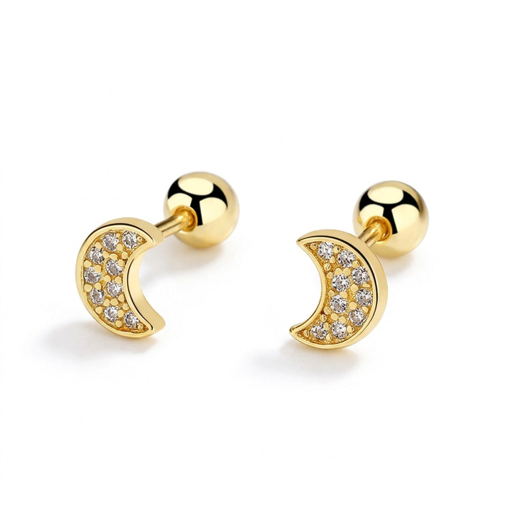 Aretes Luna de Rosca