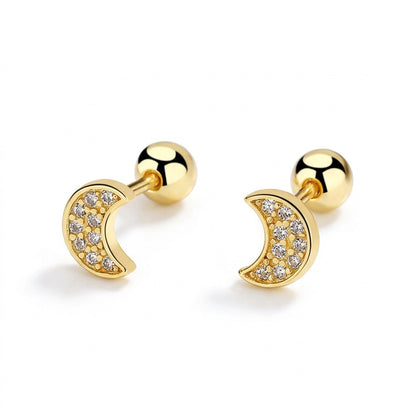 Aretes Luna de Rosca