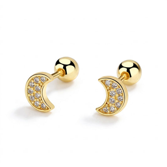 Aretes Luna de Rosca