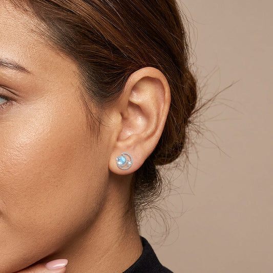 Aretes Luna Romántica