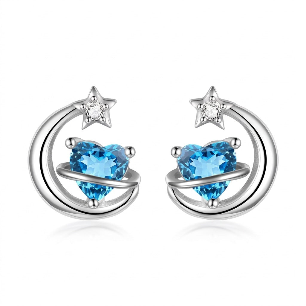 Aretes Luna Romántica