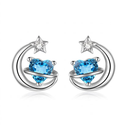 Aretes Luna Romántica