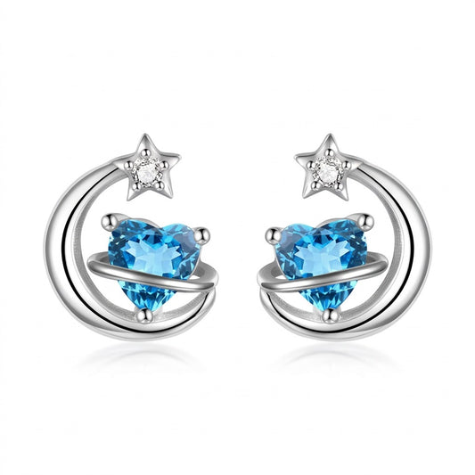 Aretes Luna Romántica